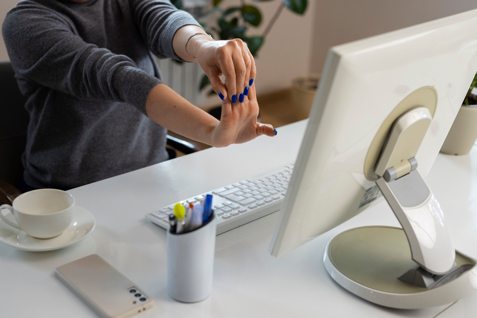 Pengaturan meja ergonomis